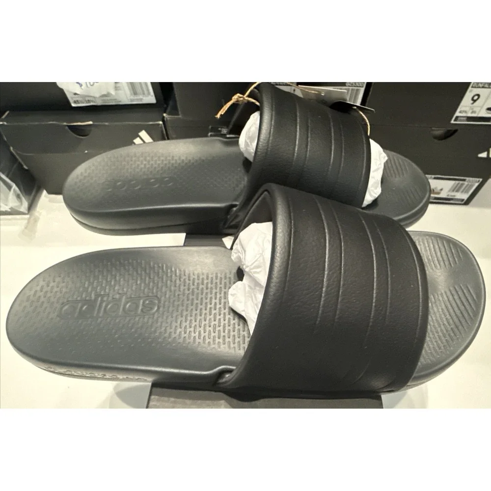 adidas ADILETTE COMFORT 2.0 Black Slip-ons Men 11/ Women 12 New In Box NiB Tags